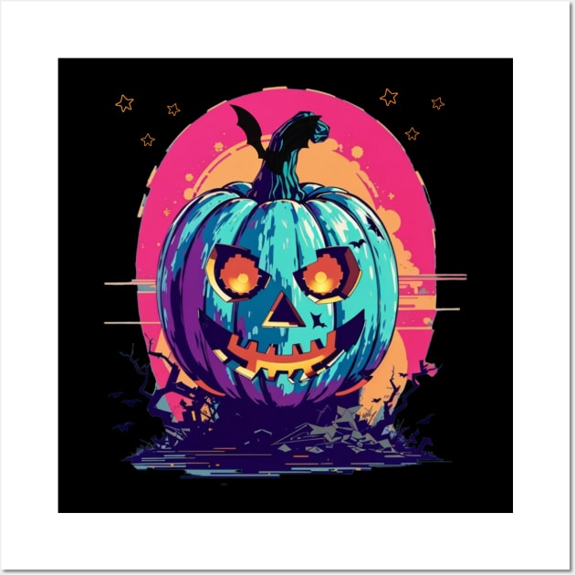 Jack O Lantern Halloween Wall Art by Trip Tank